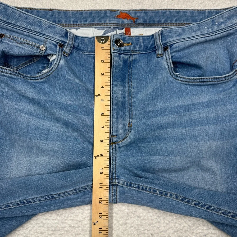 Tommy Bahama Denim Jeans Blue Straight Stretch Denim‎ Medium Wash Men's 38x32